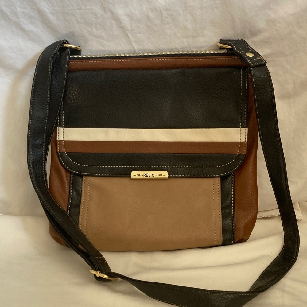 Relic Women’s Black and Brown Messenger Bag